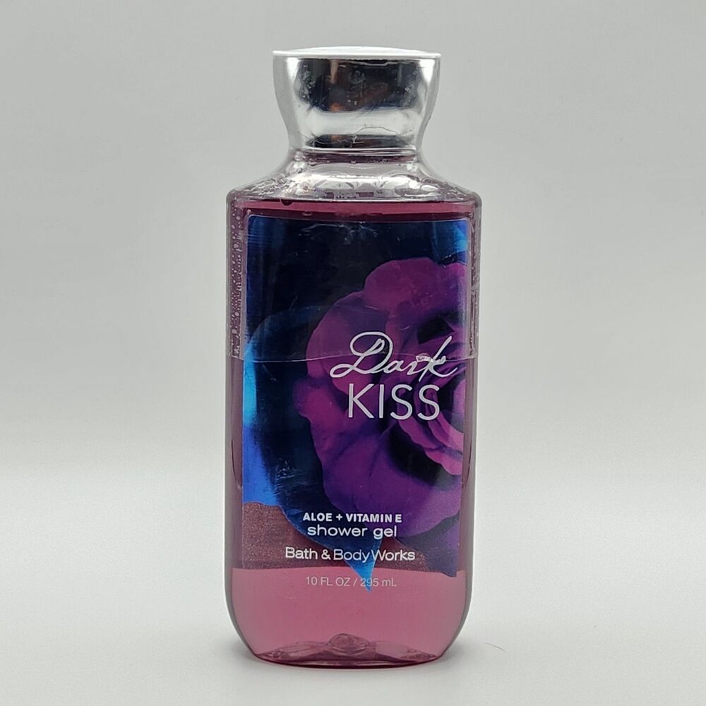 SEALED BATH & BODY WORKS DARK KISS ALOE + VITAMIN E SHOWER GEL 10 oz NWT